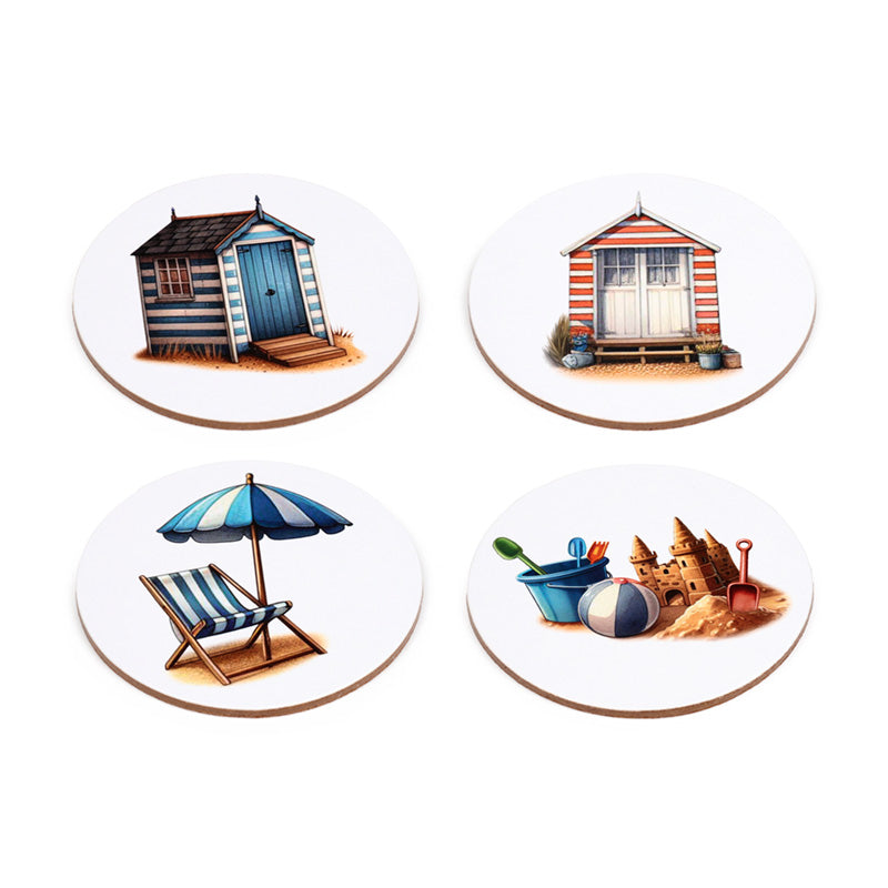 Coastal Set of 4 Cork Coasters KP84