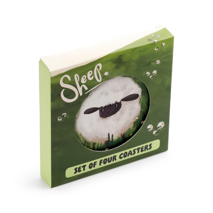 Sheep Set of 4 Cork Coasters KP88