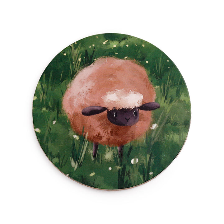 Sheep Set of 4 Cork Coasters KP88