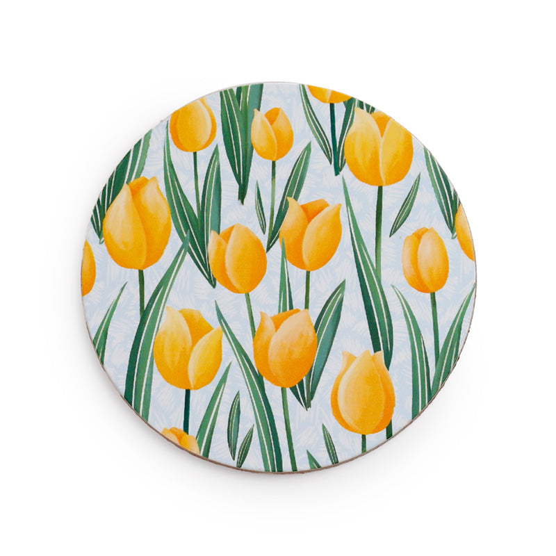 Tulips Set of 4 Cork Coasters KP92