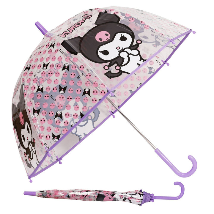Hello Kitty & Friends Transparent Bell Umbrella 19" Manual Kuromi KU00005