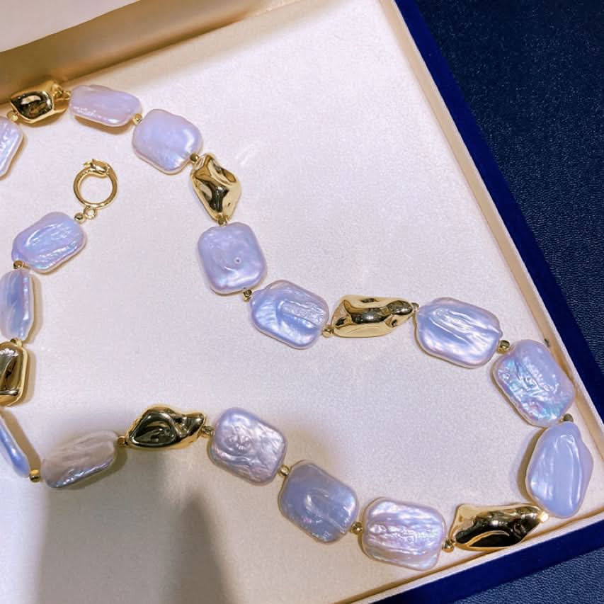 Keshi White Pearl Choker Necklace