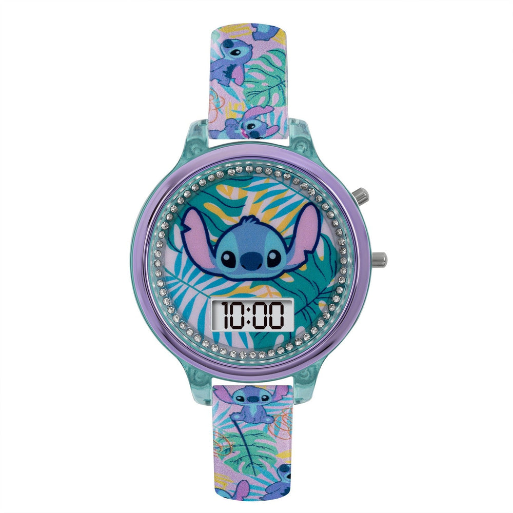 Disney Stitch Light Up Digital Watch Set Bracelet LAS40001ARG