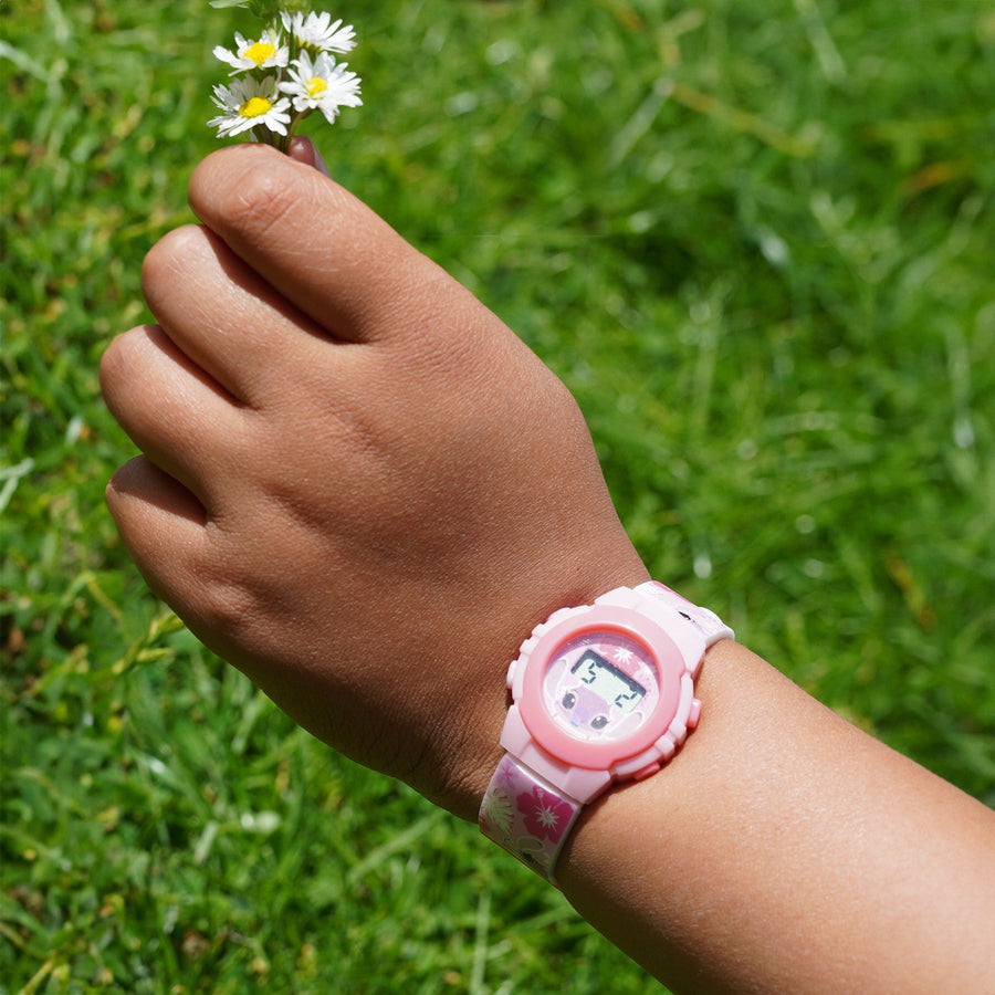 Disney Stitch Angel Printed Digital Pink Watch LAS4141ARG