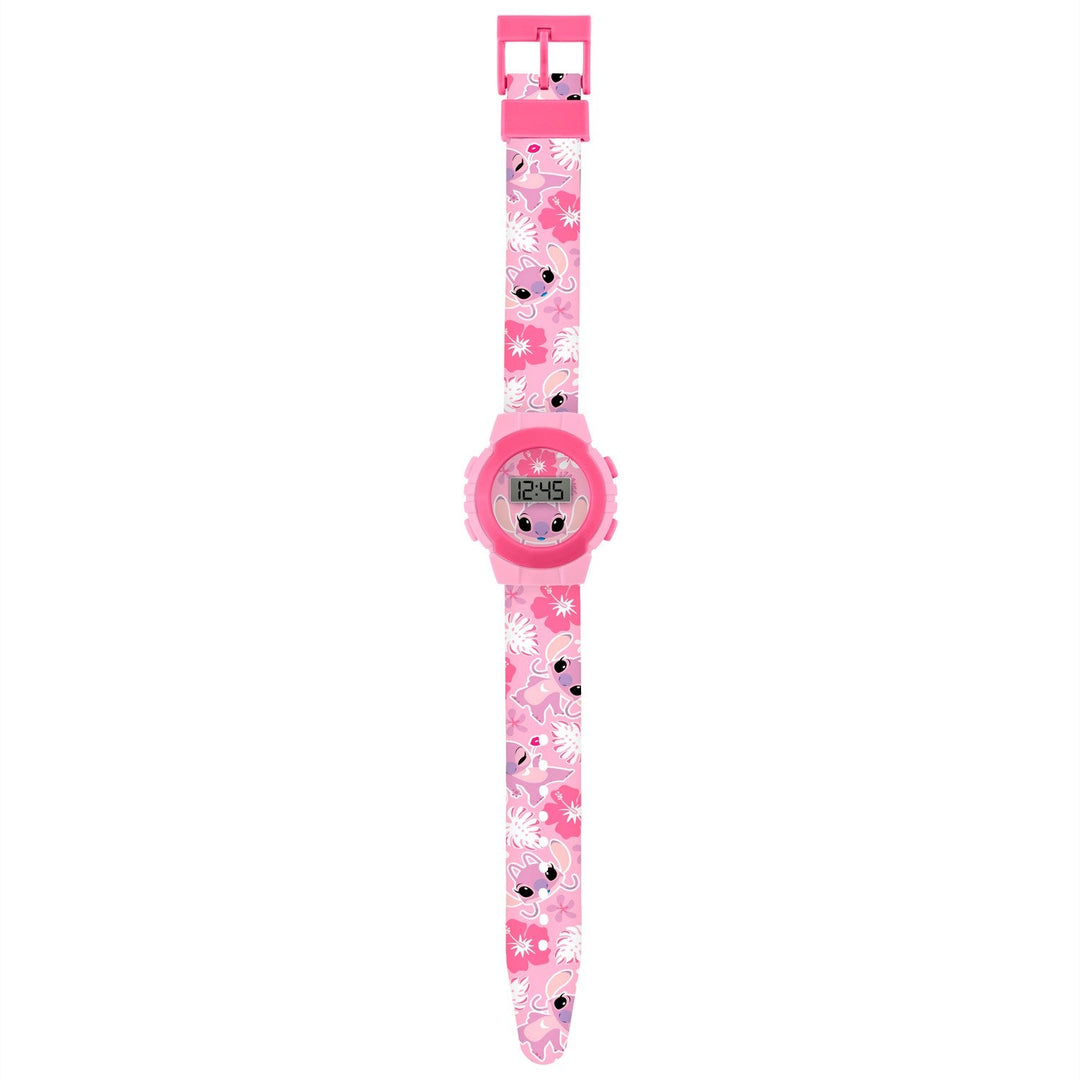 Disney Stitch Angel Printed Digital Pink Watch LAS4141ARG