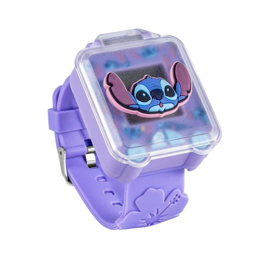 Disney Stitch Purple Strap Learning Blue Watch LAS4162