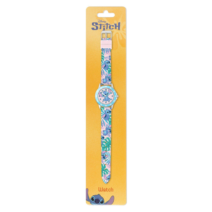 Disney Stitch Printed Strap Time Teacher Watch LAS9011ARG