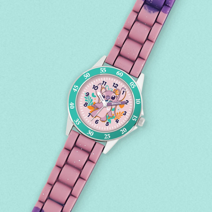 Disney Stitch Angel Time Teacher Watch LAS9014