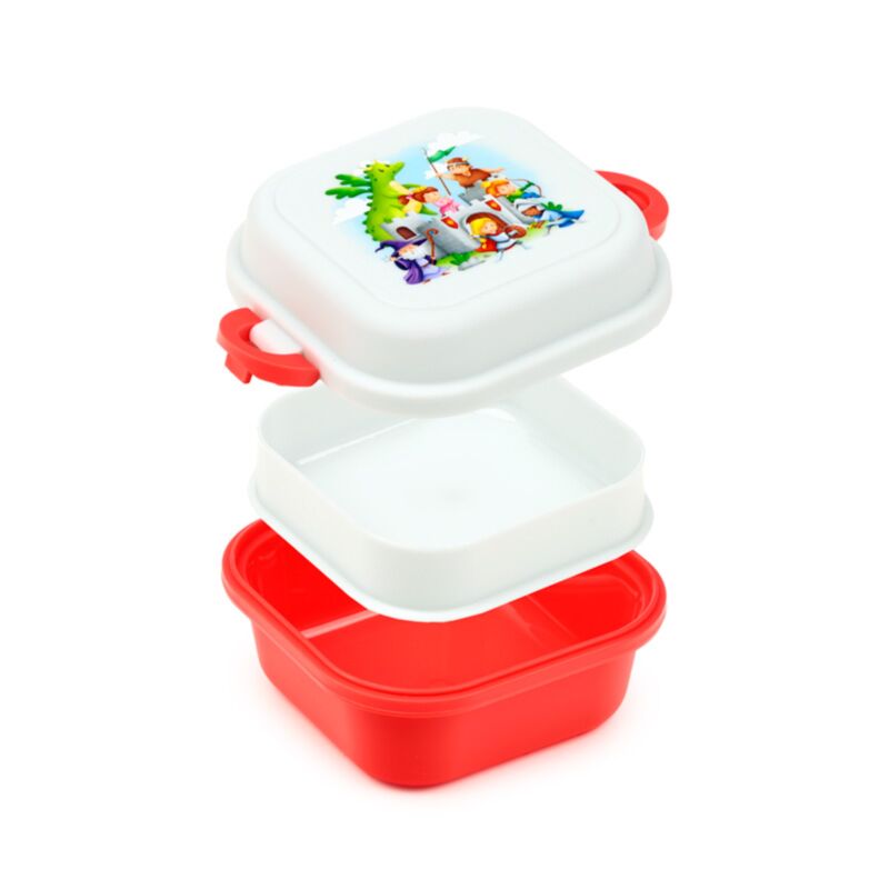 Knights & Dragons Clip Lock Stacked Bento Snack Lunch Box LBOX125