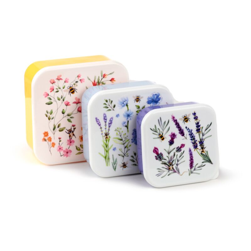 Set of 3 Lunch Box M/L/XL Nectar Meadows LBOX94