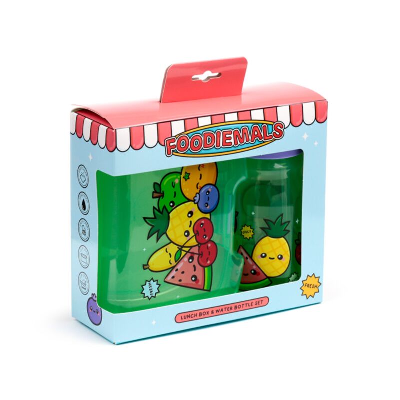 Foodiemals Lunch Box & Water Bottle Set LBSET03