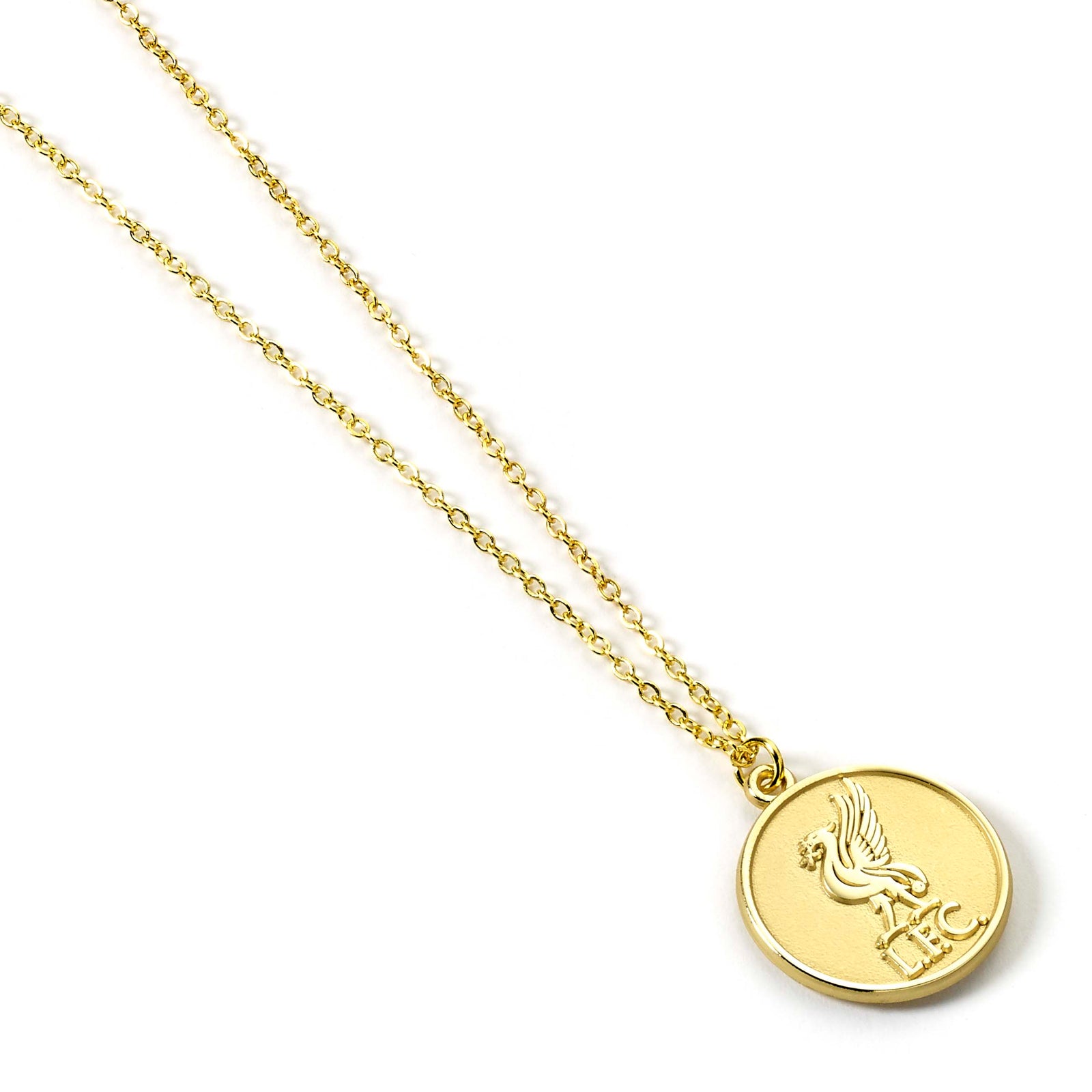 Liverpool Football Club Gold Tone Crest Necklace LFCN0001