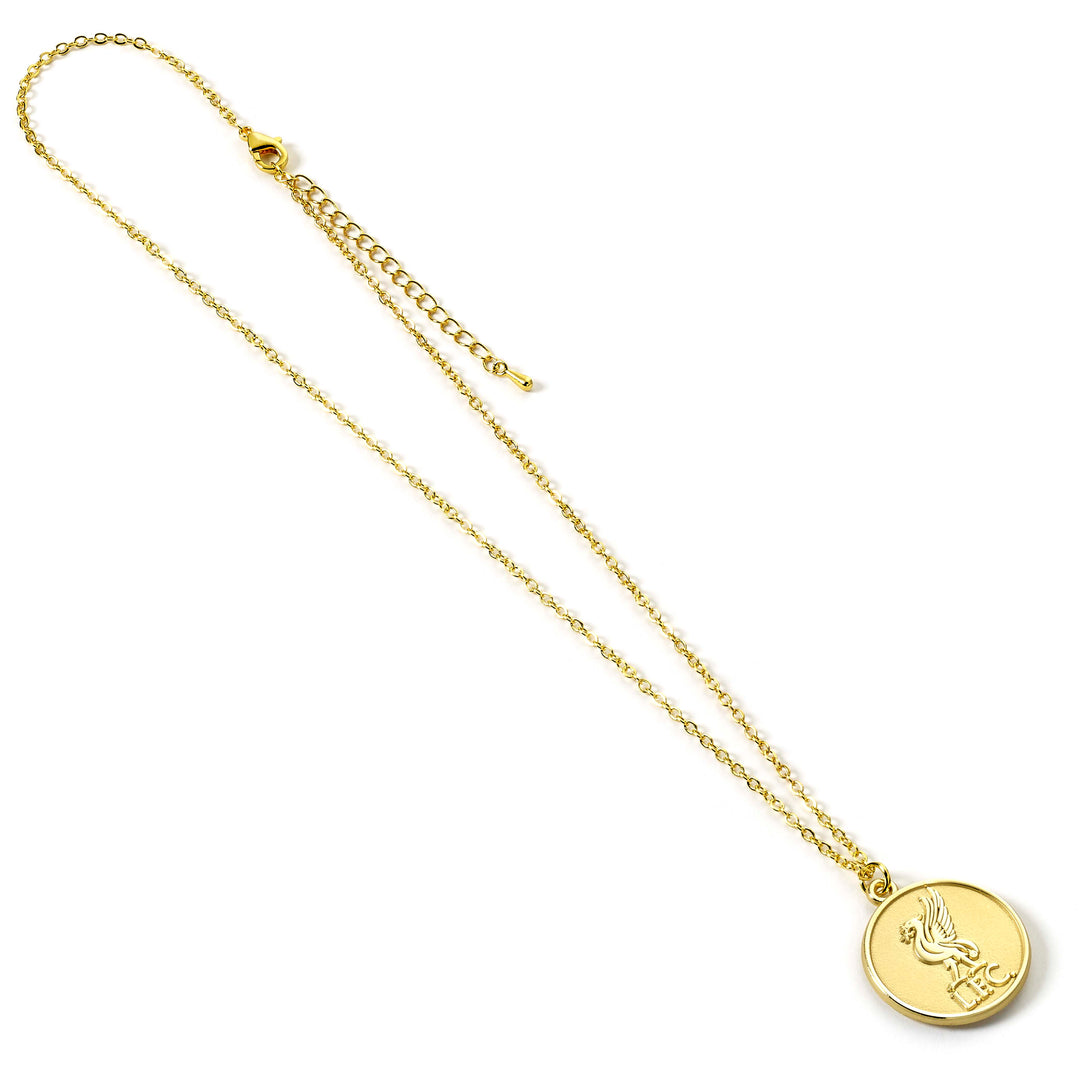Liverpool Football Club Gold Tone Crest Necklace LFCN0001