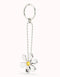 Sterling Silver Plated Clasicos Yellow Flower key chain LLA1024AMRMTL0U