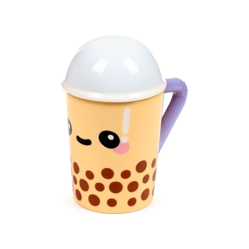 Boba the Bubble Tea Foodiemals Ceramic Lidded Mug LMUG19
