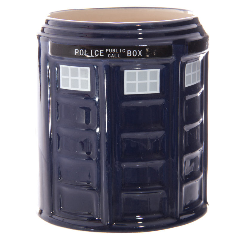 Round Police Box Ceramic Shaped Mug LON54