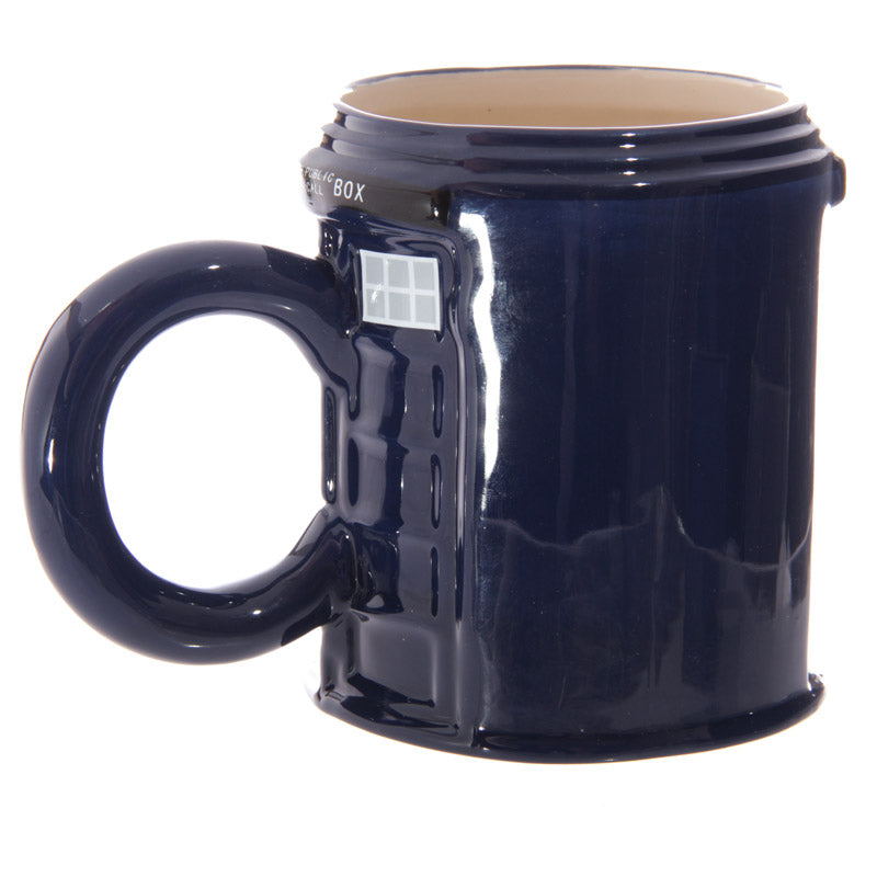 Round Police Box Ceramic Shaped Mug LON54