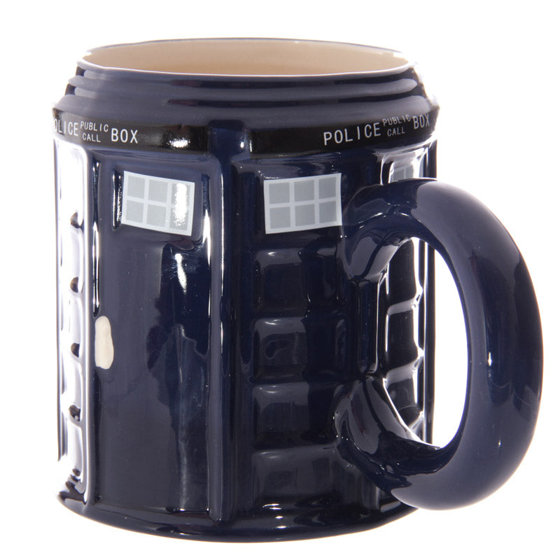Round Police Box Ceramic Shaped Mug LON54