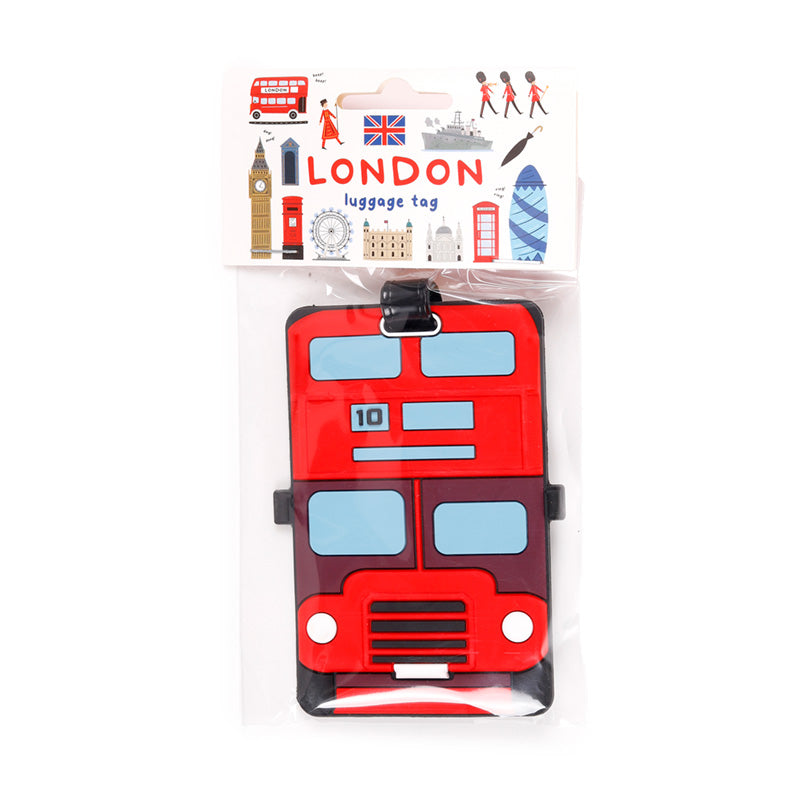 London Icons Red Routemaster Bus PVC Luggage Tag LON57