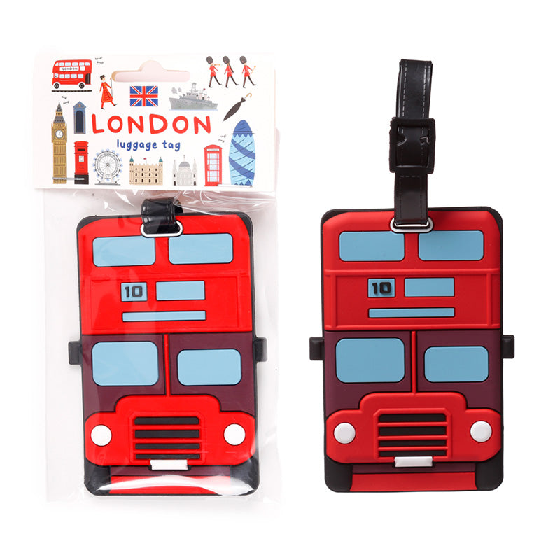 London Icons Red Routemaster Bus PVC Luggage Tag LON57