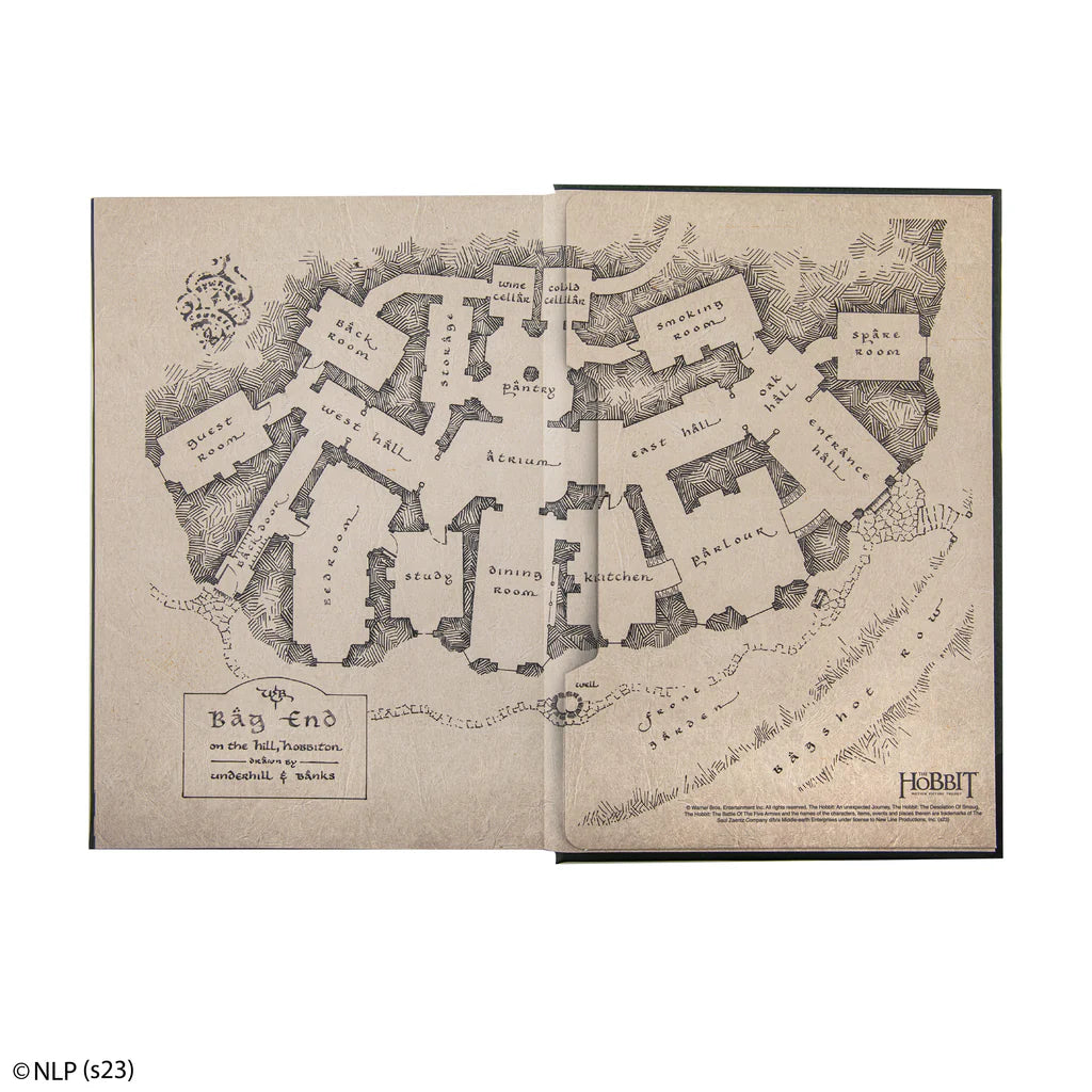 The Hobbit Hardcover Notebook with foldable map MAP5123