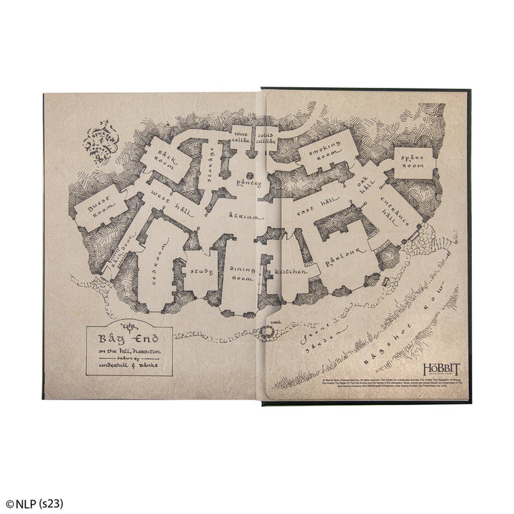The Hobbit Hardcover Notebook with foldable map MAP5123