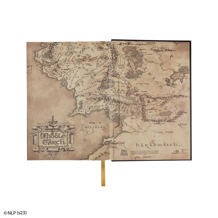 Middle-Earth Hardcover Notebook with foldable map MAP5121
