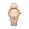 Lipsy Nude Strap   Roe Gold Case   Lipsy Logo Bezel Heart Detail Dial Watch LP150