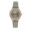 Lipsy Grey Strap Stone Set Rose Gold Case Grey Dial Watch LP939