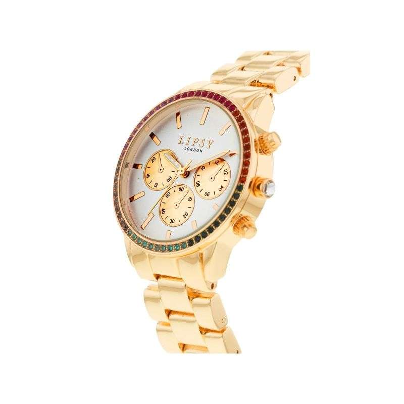 Lipsy Gold Bracelet Mock Multi Dial Watch LP942