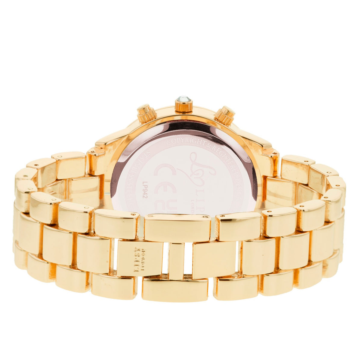 Lipsy Gold Bracelet Mock Multi Dial Watch LP942