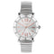 Lipsy Silver Silver Sunray Dial Rose Gold Markers Stone Watch LP979