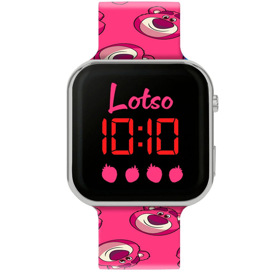 Kids Film Cartoon Toy Story Lotso Led Pink Watch LTS00017