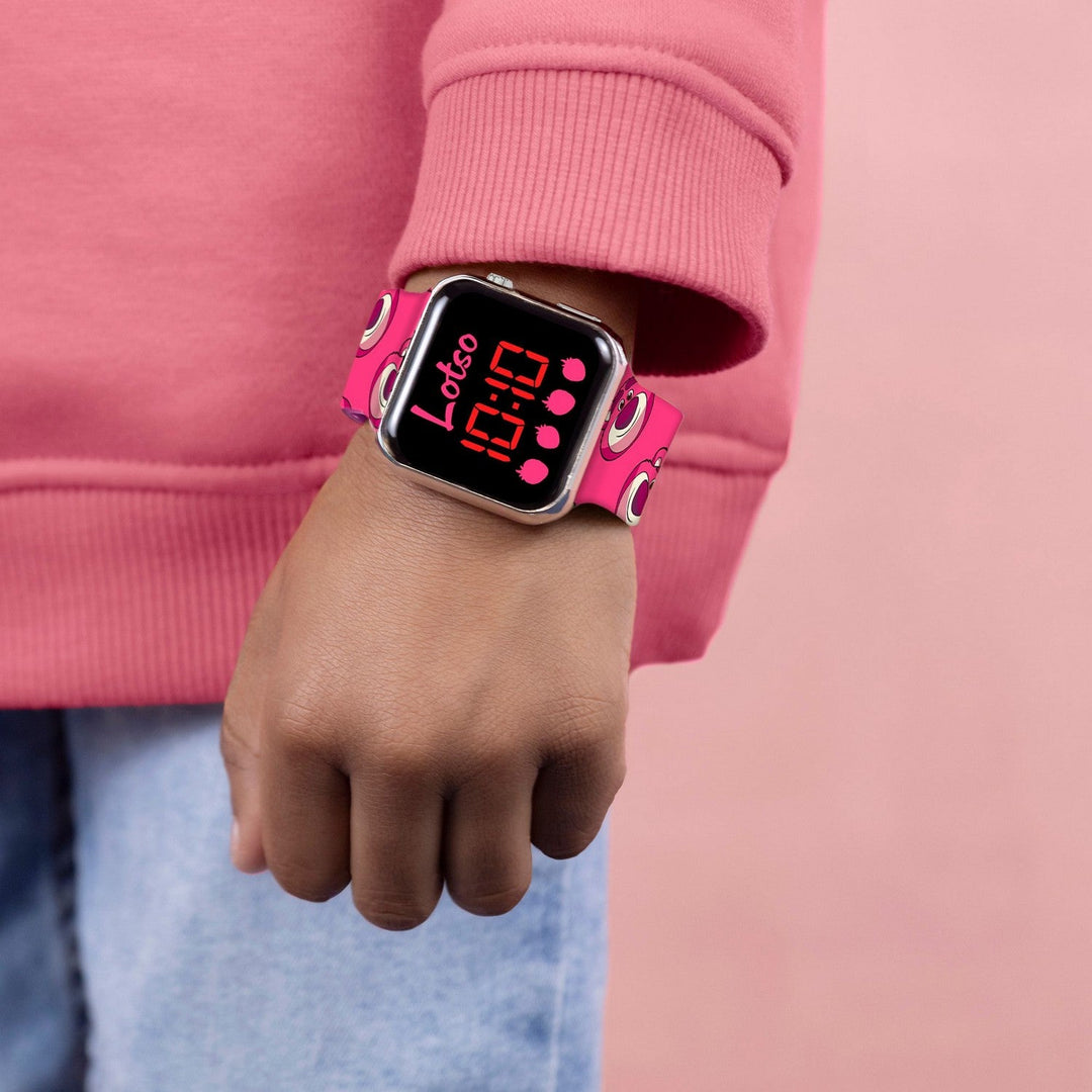 Kids Film And Cartoon Toy Story Lotso Led Pink Watch LTS00017