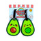Foodiemals Avocado PVC Luggage Tag Set of 2 LUT48