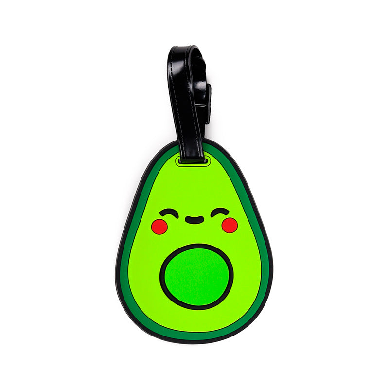 Foodiemals Avocado PVC Luggage Tag Set of 2 LUT48