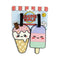 Foodiemals Ice Cream & Ice Lolly PVC Luggage Tag Set of 2 LUT51