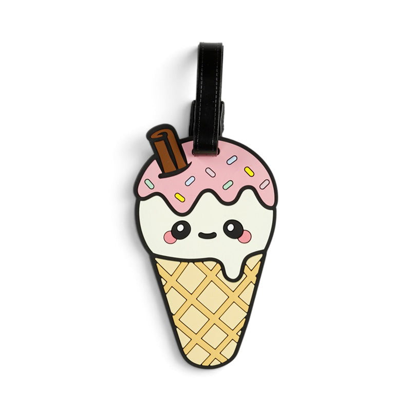 Foodiemals Ice Cream & Ice Lolly PVC Luggage Tag Set of 2 LUT51