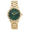 Lipsy Gold Bracelet Green Sunray Dial Watch LP984