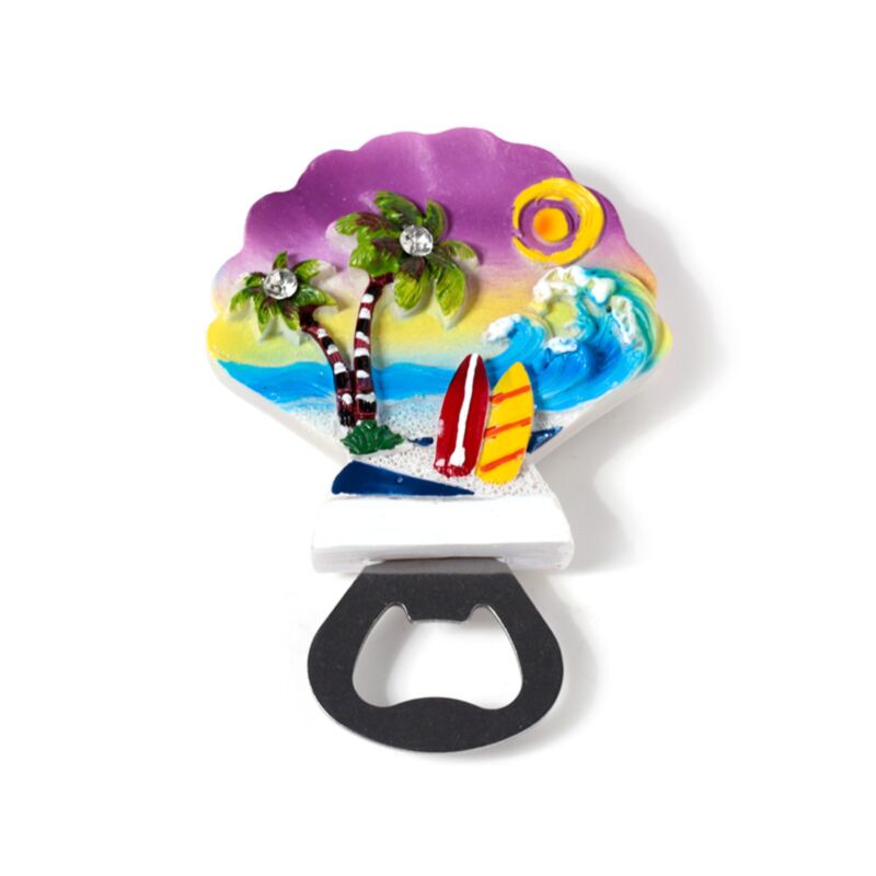 Souvenir Seaside Magnet Bottle Opener Sealife Scenes MAGN269