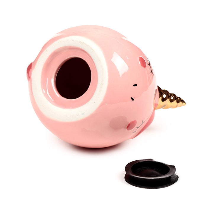 Enchanted Rainbows Unicorn Pink Ceramic Money Box MB266