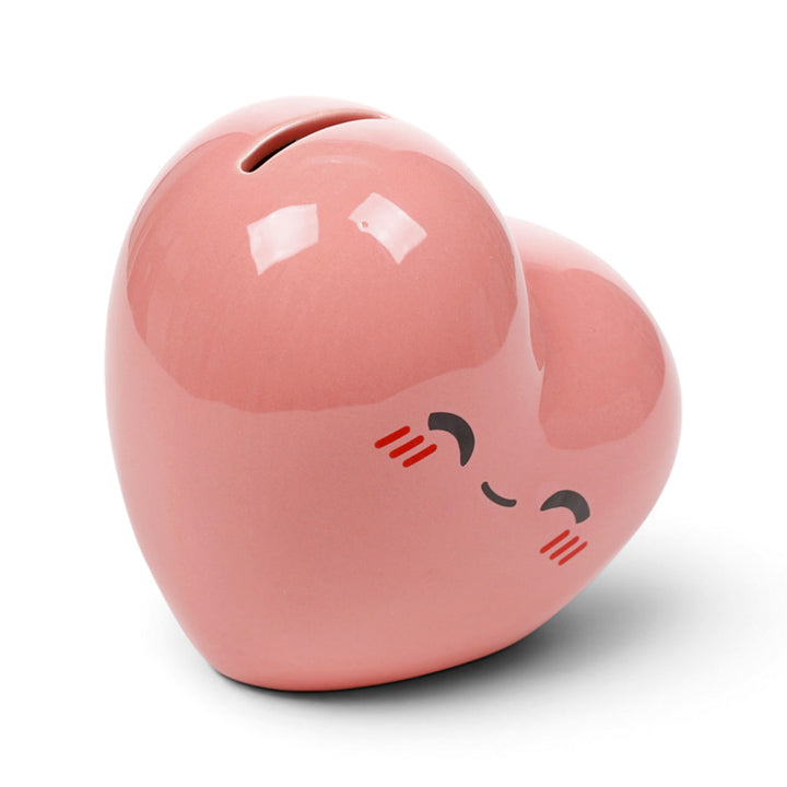 J'Adoramals Pink Heart Ceramic Money Box MB273