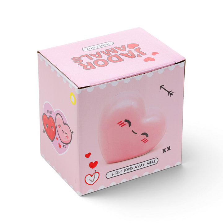 J'Adoramals Pink Heart Ceramic Money Box MB273