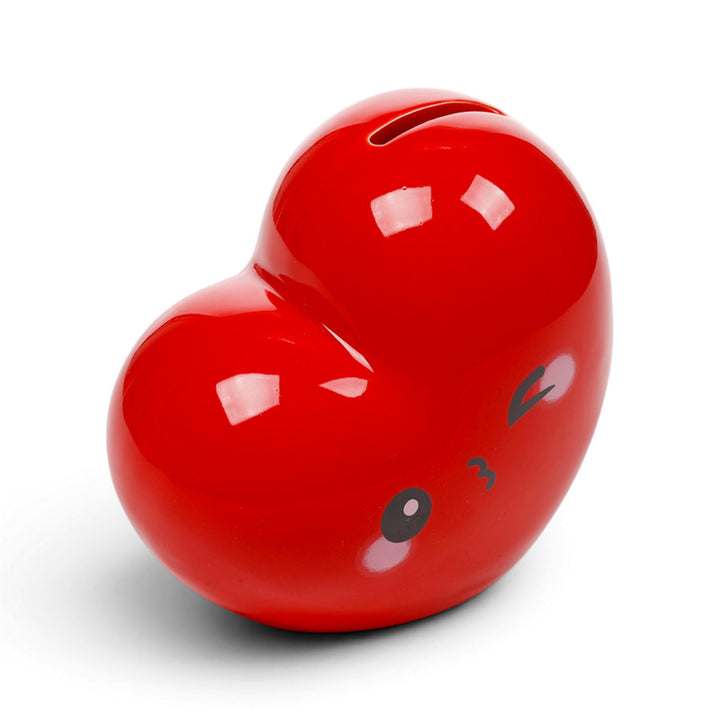 J'Adoramals Red Heart Ceramic Money Box MB274