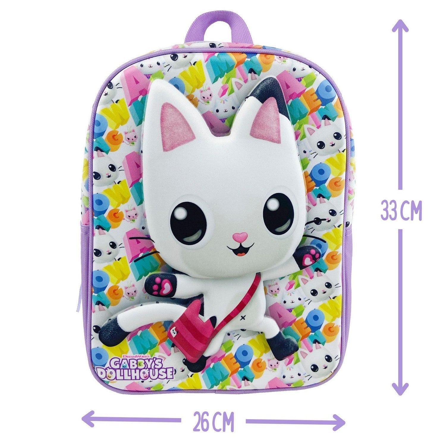 Pre School Gabbys Dollhouse Gabby 30 Cm 3D Eva Backpack MC-04-GB