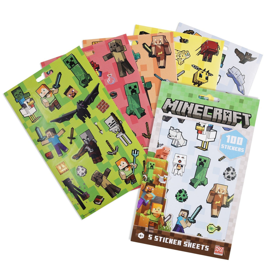 Disney Mickey & Minnie 5 Pcs Stickers Minecraft Yellow Set MC00039