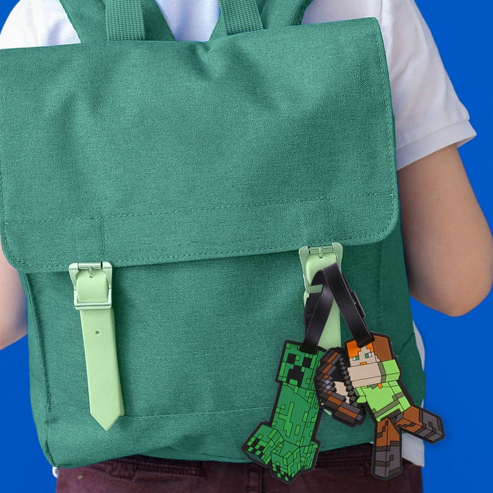 Gaming 2 Pcs Luggage Tag Minecraft Green Set MC00056