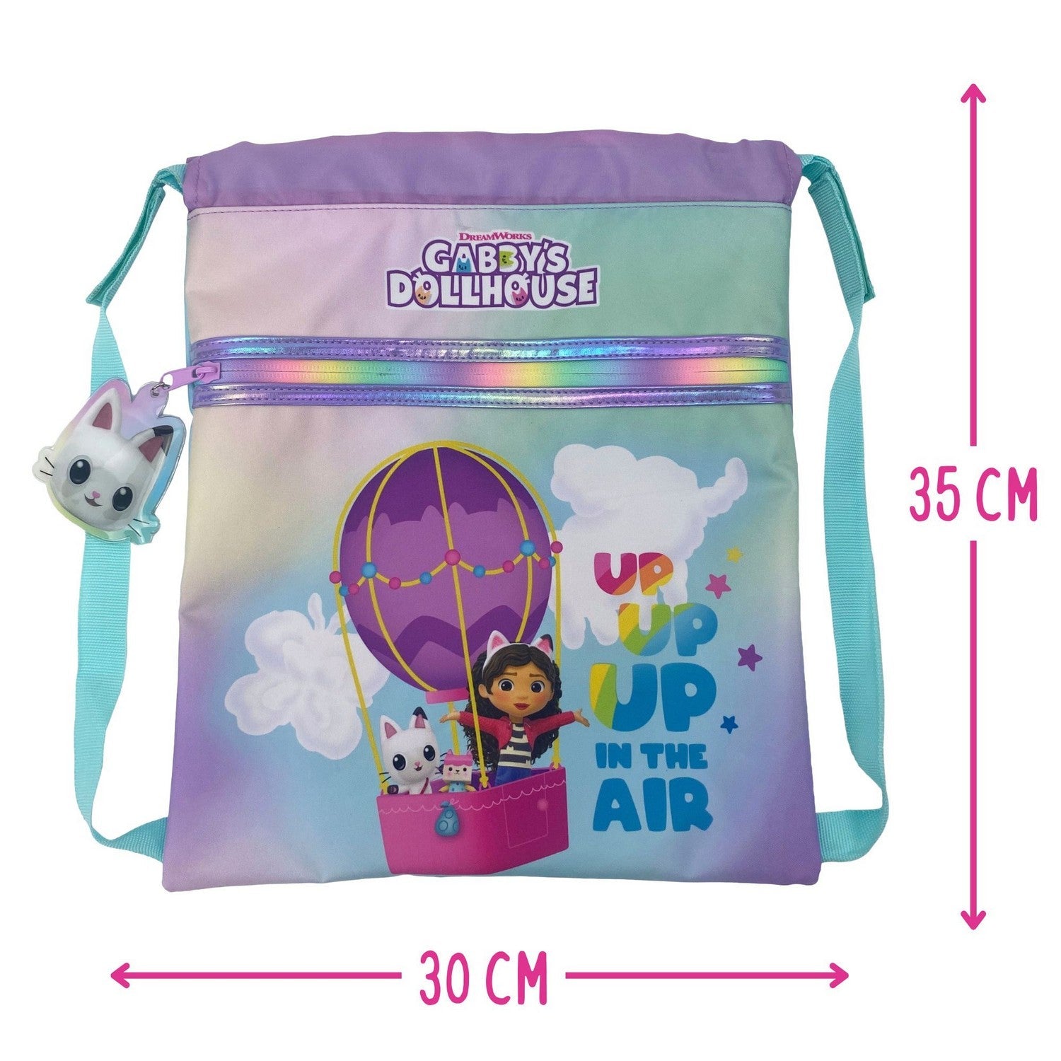 Pre School Gabbys Dollhouse Gabby Drawstrings Rucksack - Up MC33-03GB