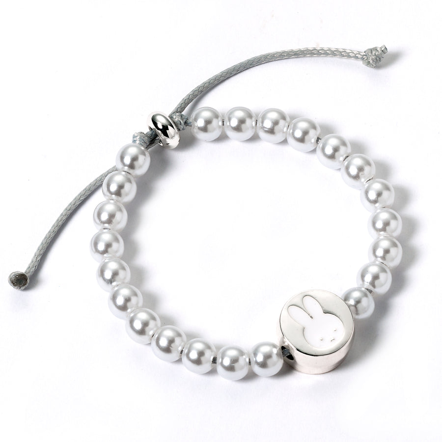 Miffy White Beaded Bracelet with Charm MFB00005