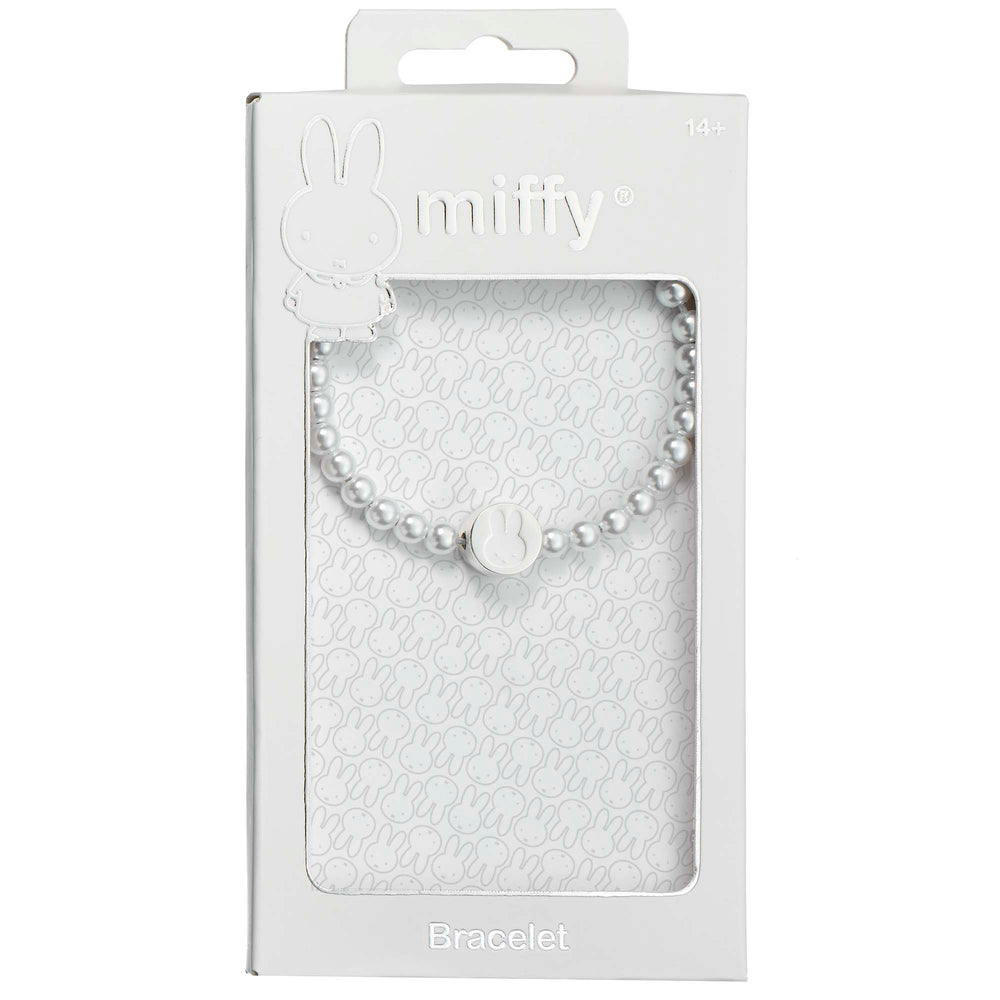 Miffy White Beaded Bracelet with Charm MFB00005
